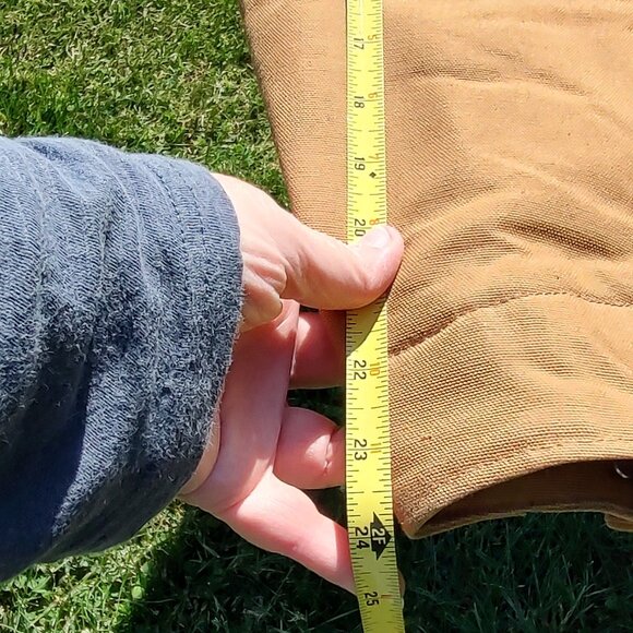 Men Carhartt Coveralls Insulated Duck Red Lining 2XL Chest 48" Inseam 28" - Picture 12 of 14